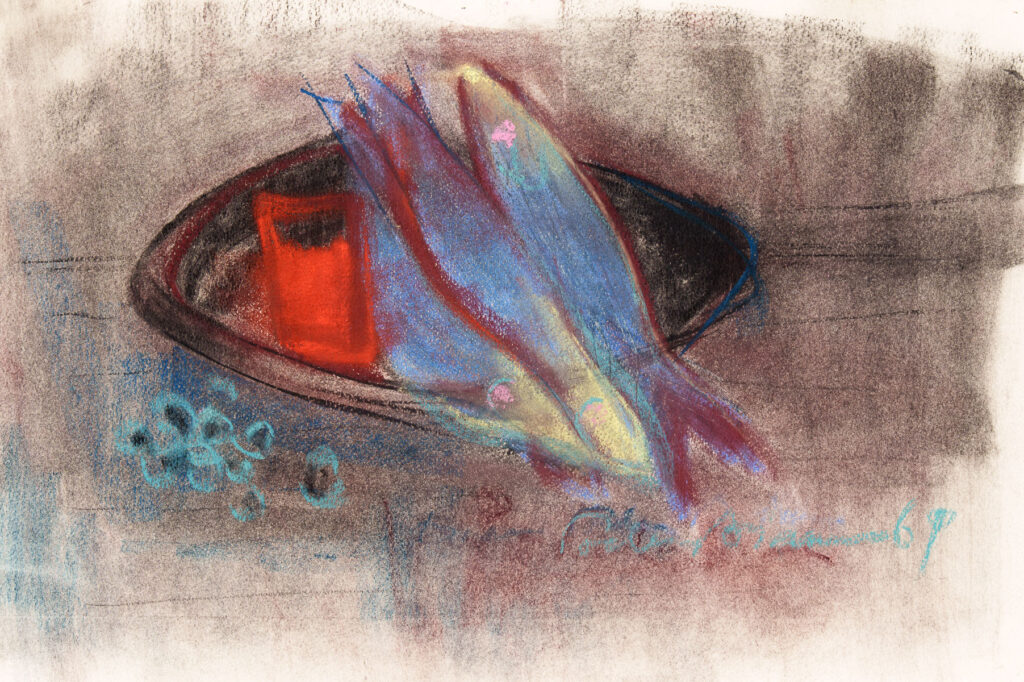 Helen Bianca Podea - Natură moartă cu pești