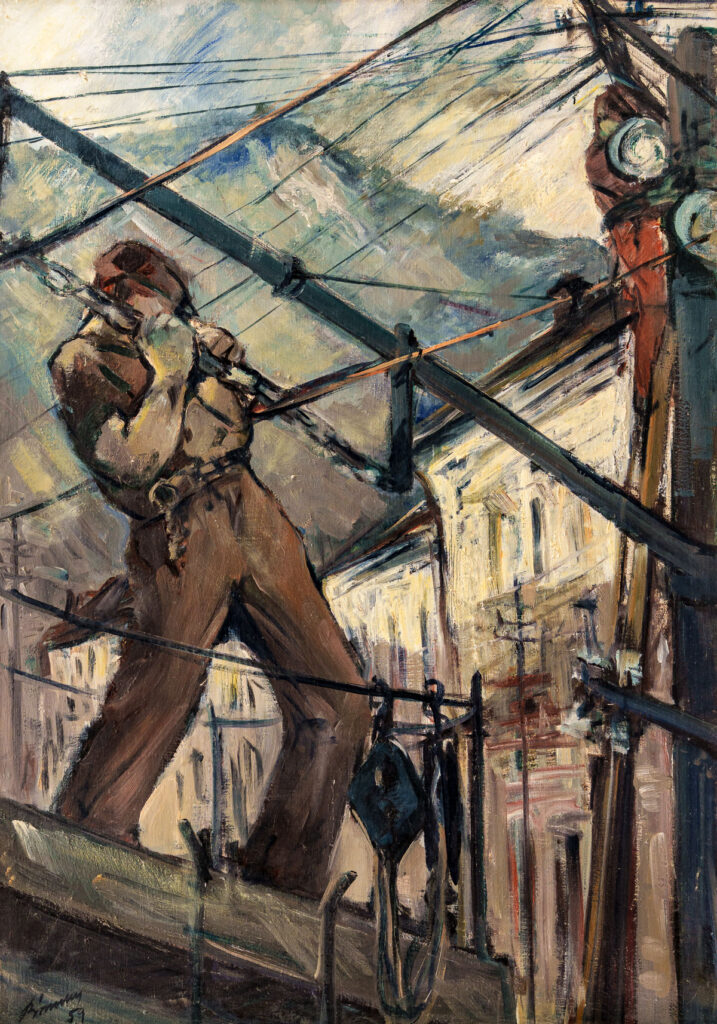 Frederich von Bomches - Instalarea liniei de troleibuz