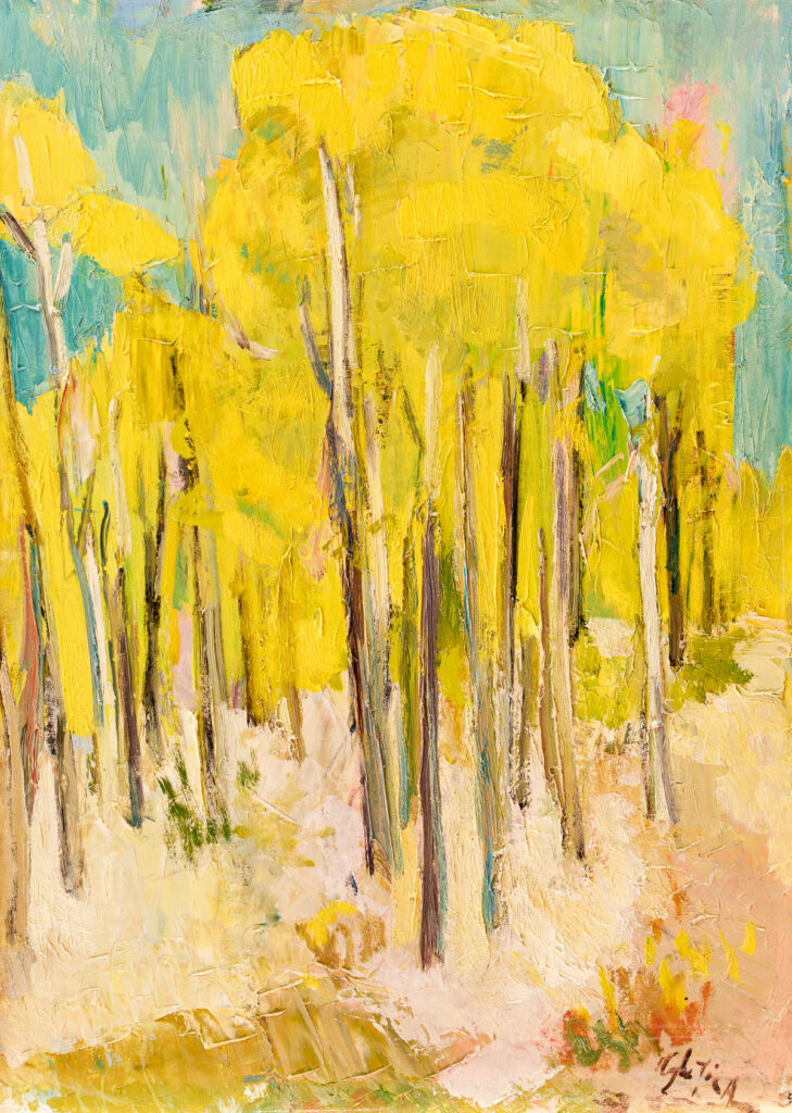 Alexandrina Gheție - Peisaj de primăvară în pădure