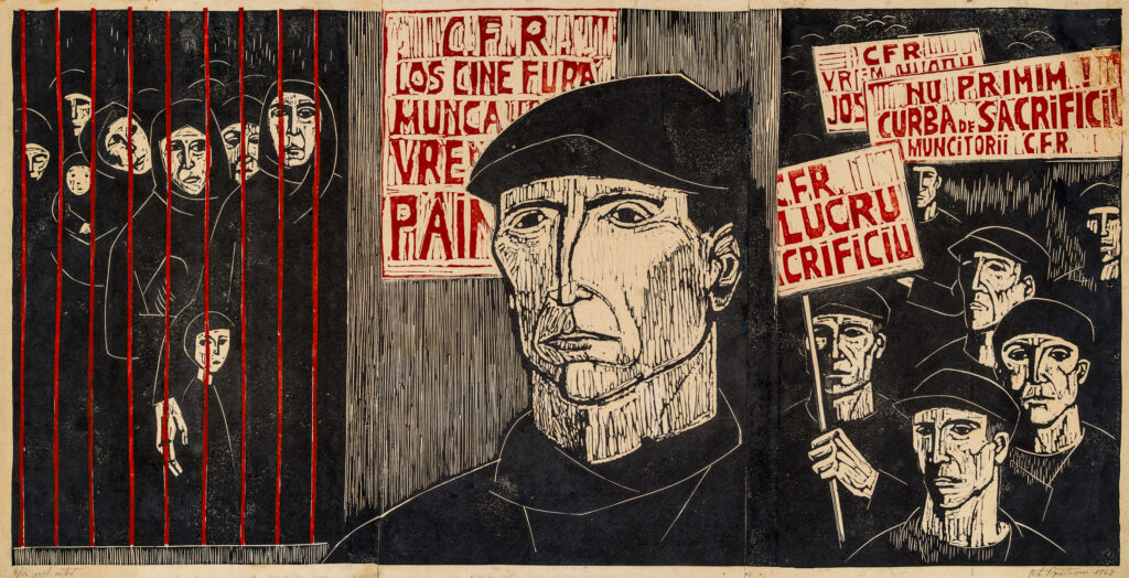 Geta Brătescu - Grivița 1933 - triptic